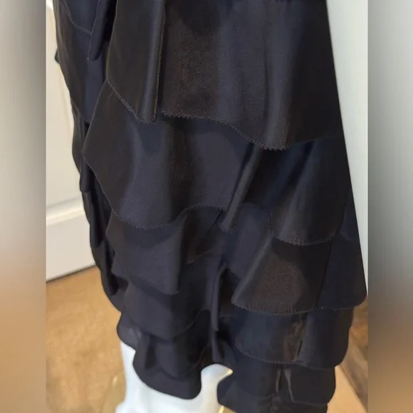 Orla Kiely Tiered Ruffle Dress | Dark Navy |Sleeveless Size 4 - Picture 11 of 16